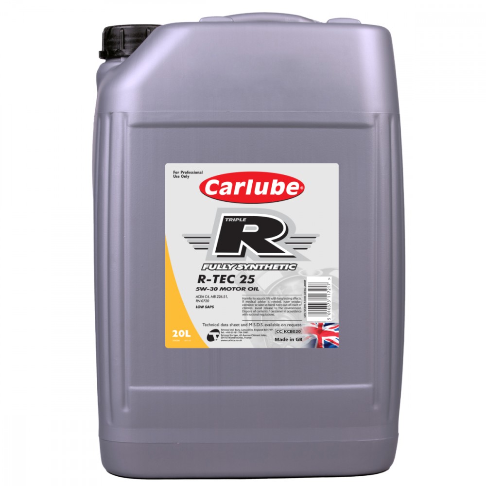 Image for Triple-R R-TEC-25 5W-30 C4 Fully Synthetic 20 Litre