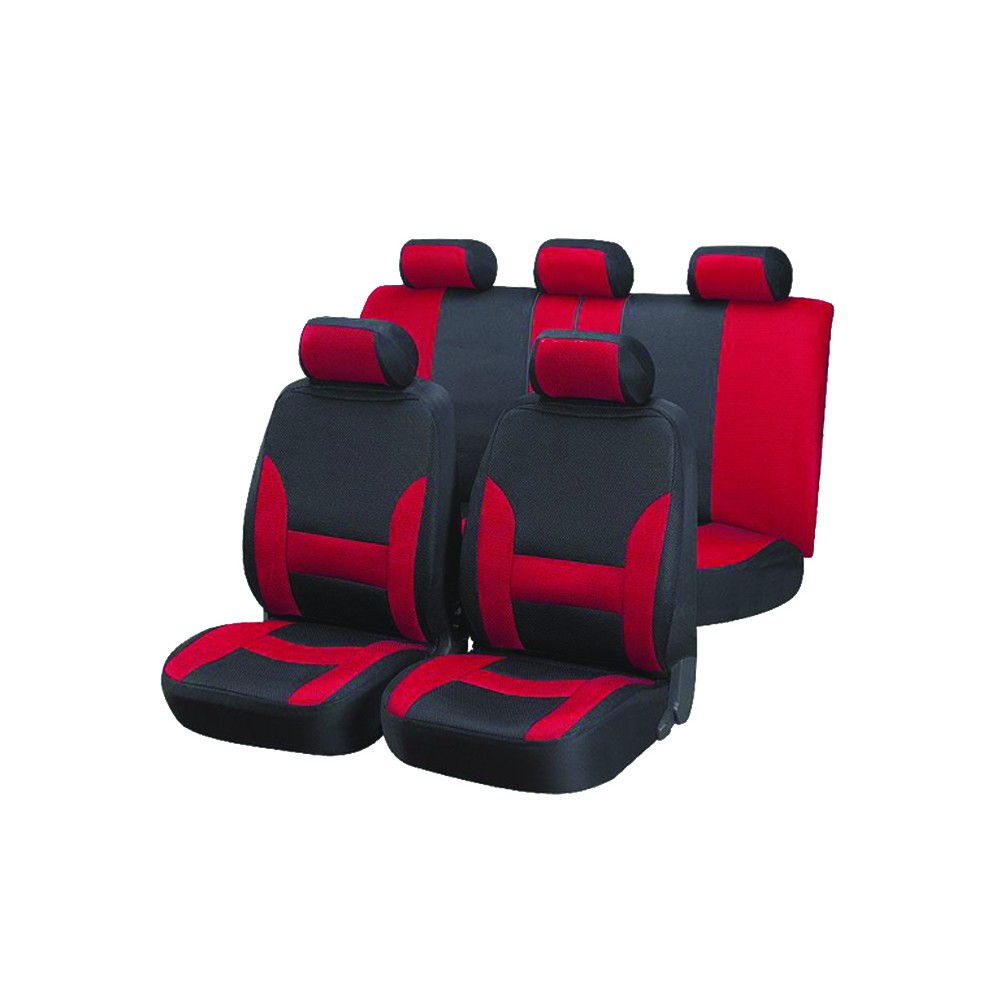 Equip ERS002 Premium Red & Black Sports Seat Cover Set Tetrosyl