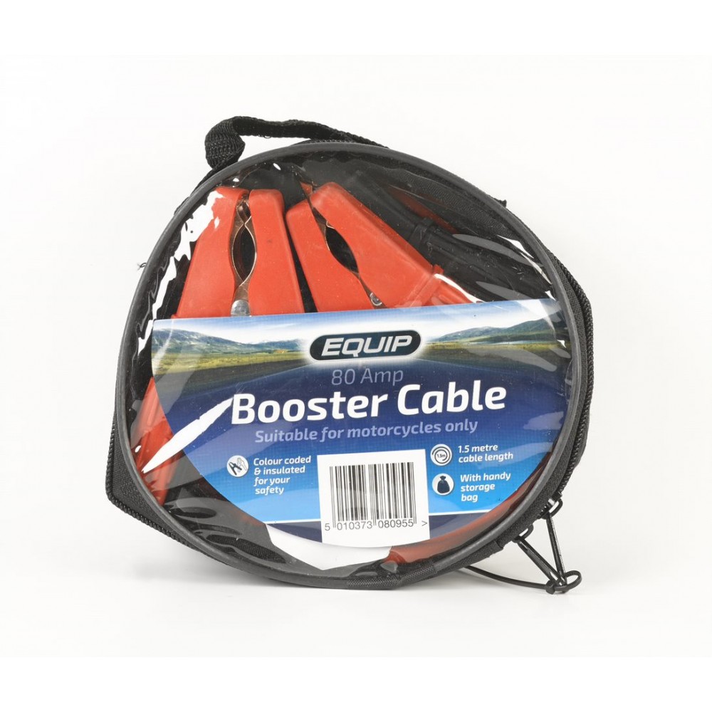 Image for Equip EBC001 80 Amp Motorcycle Booster Cables
