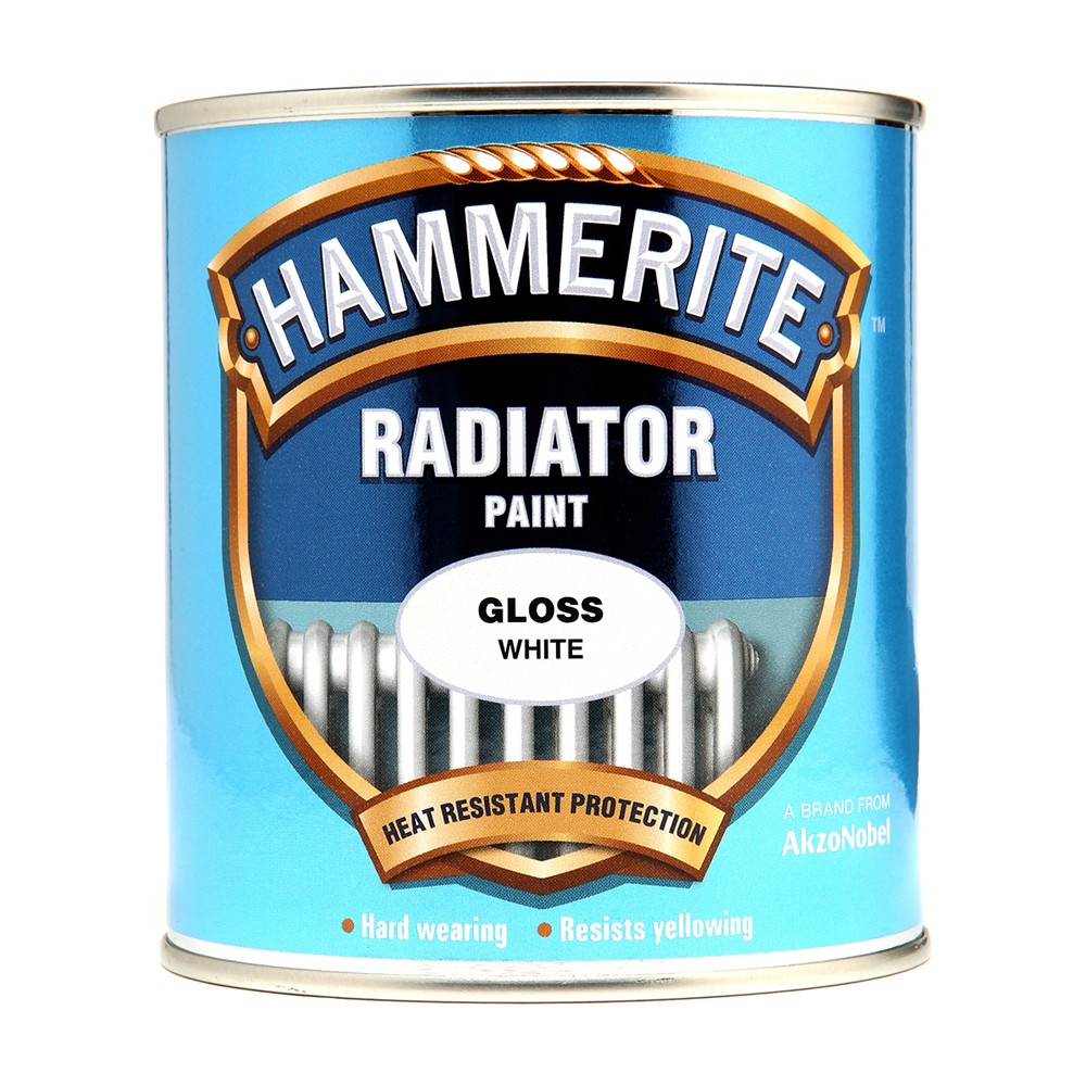 Image for Hammerite Rad Enamel Gloss White 250ml