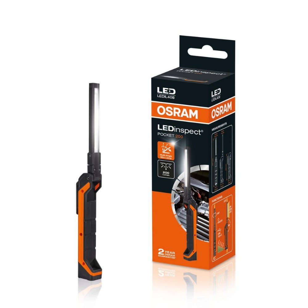 Image for OSRAM Rechargeable Slim LED Pocket 200 Inspection Lamp