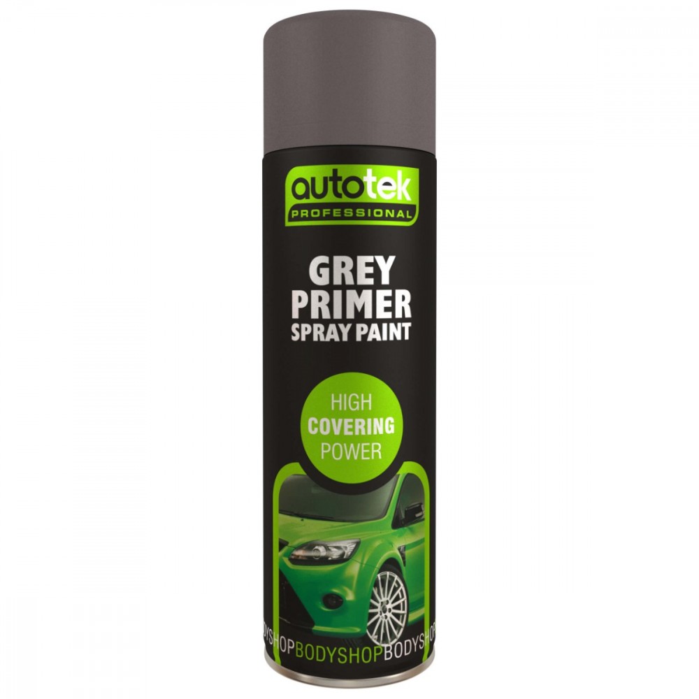 Image for Autotek Grey Primer Spray Paint 500ml
