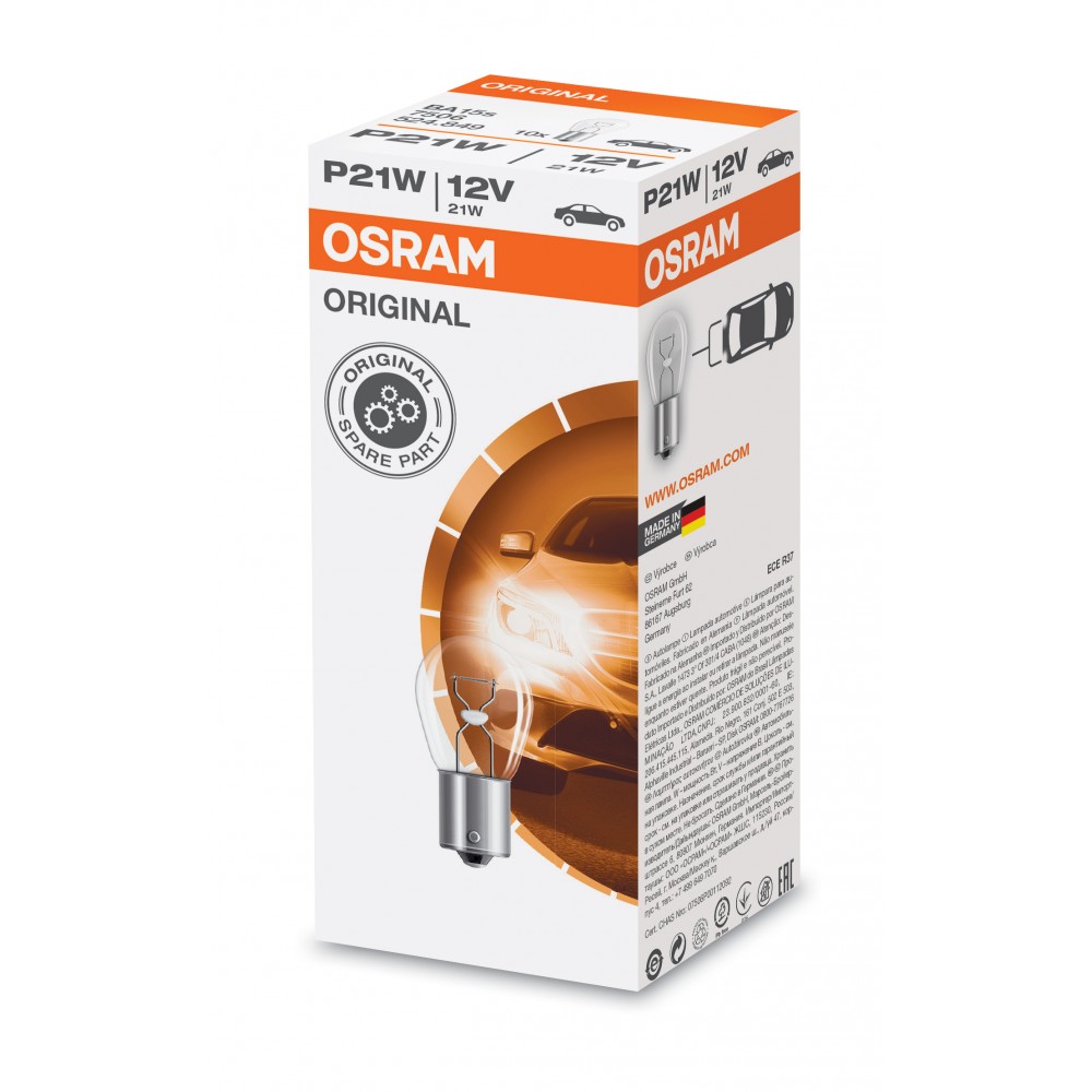 Image for Osram 7506 OE 12v 21w BA15s (382) Trade pack of 10