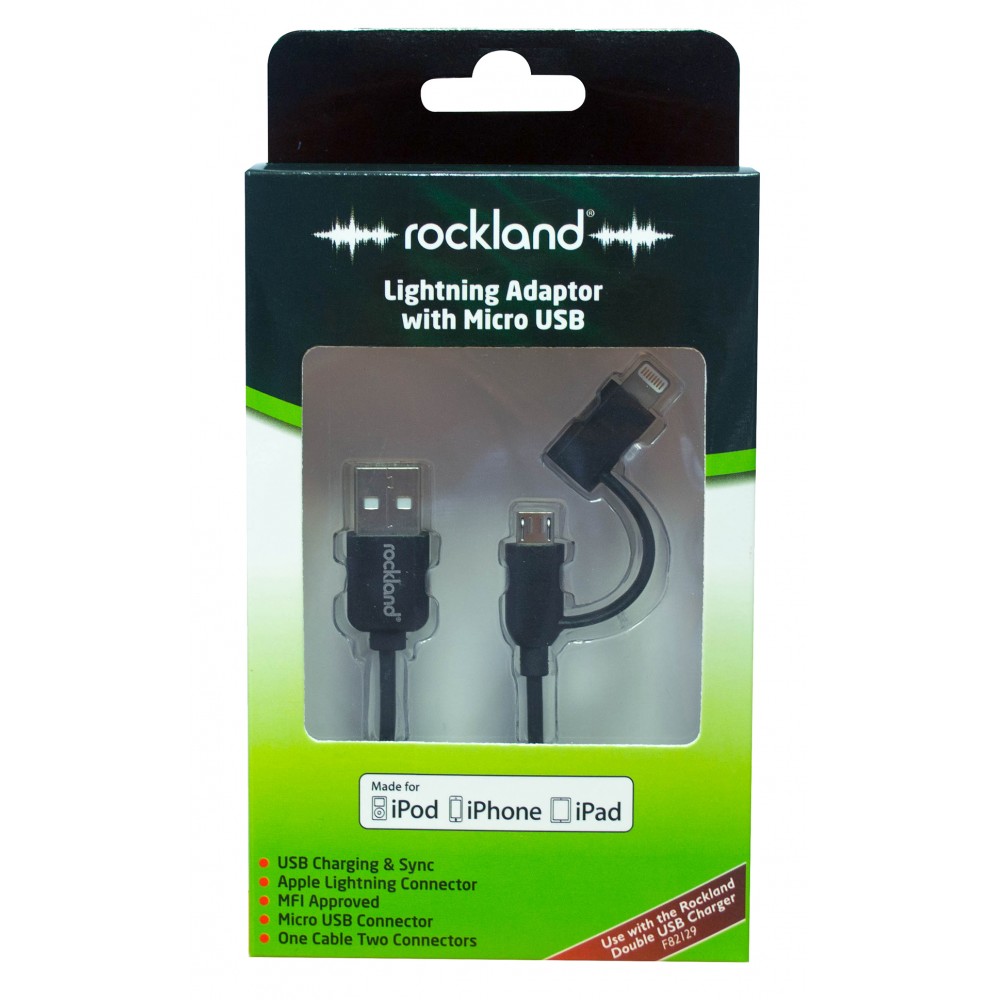 Image for Rockland RLA006 Lightning Adaptor with Micro USB