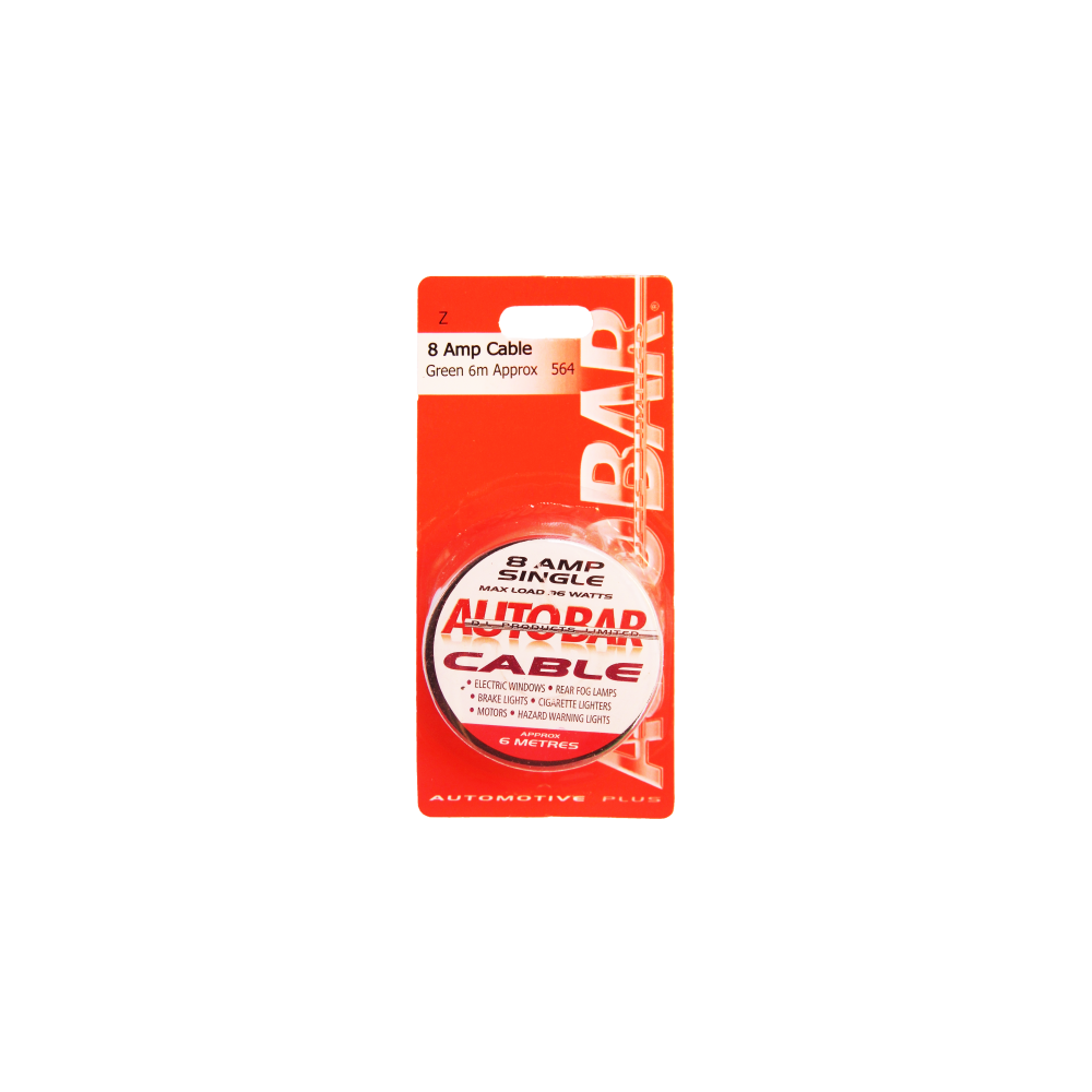 Image for Autobar 8 Amp Cable - 6m App. Green