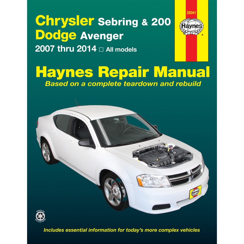 Haynes Publishing 25041 Chrysler Sebring Sedan (2007-2010), Sebring 2011 Chrysler 200 Limited Owners Manual