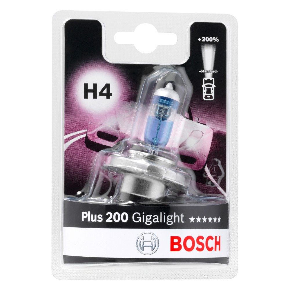 Image for Bosch Plus 200 Gigalight H4 12V 60/55W Single Bulb