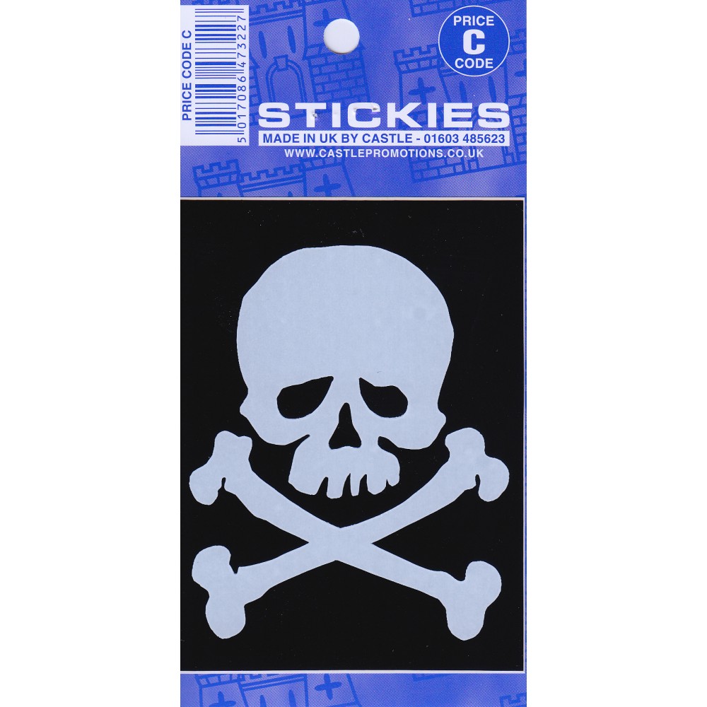 Image for Castle V309 Skull and X Bones C Code Stickers