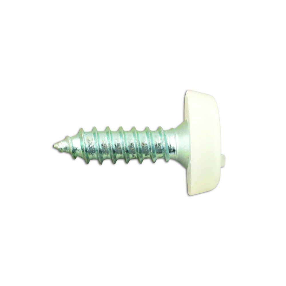 Image for Connect 31542 Number Plate Screw White No 10 x 3/4 Pk 100