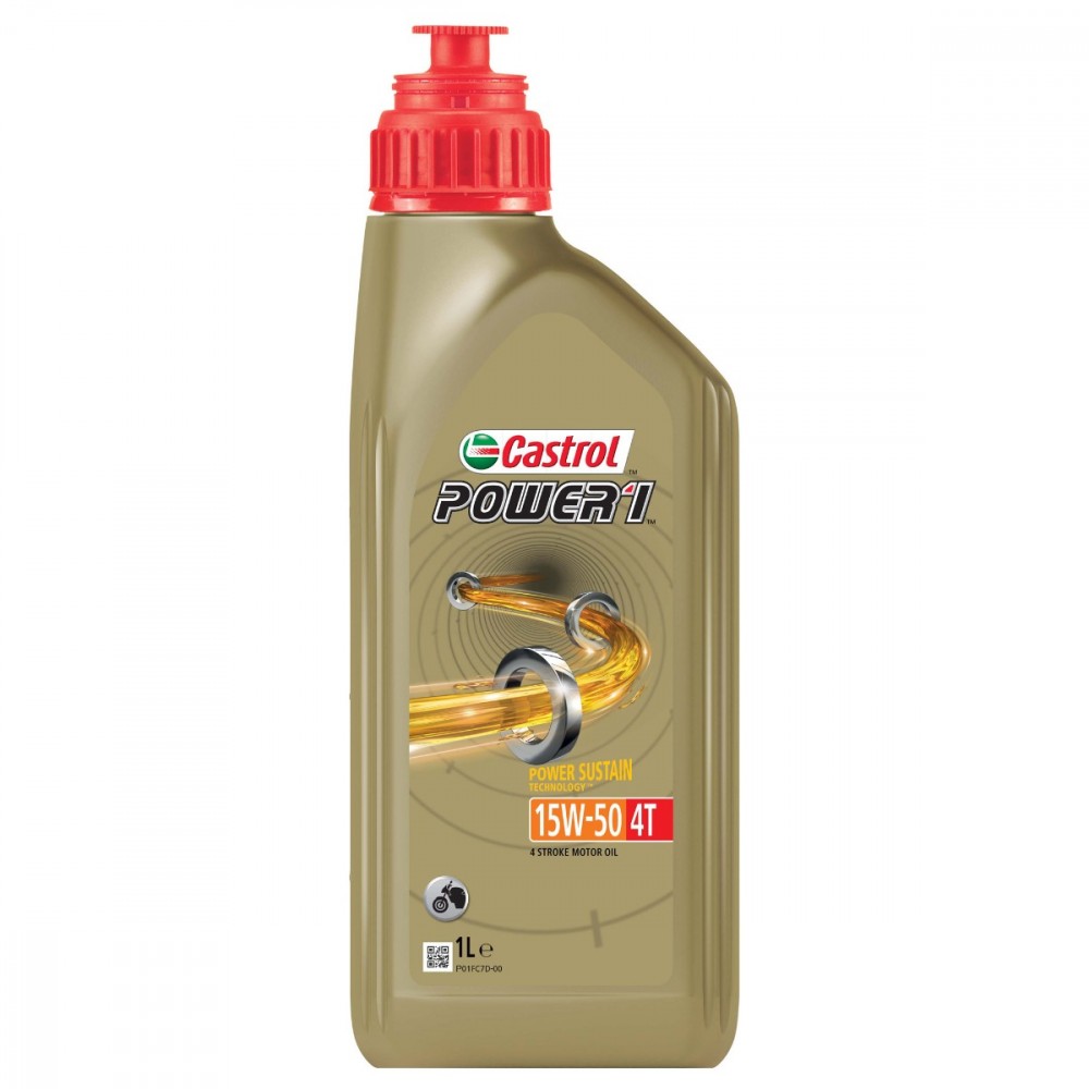 Image for Castrol POWER1 4T 15W-50 Engine Oil 1L