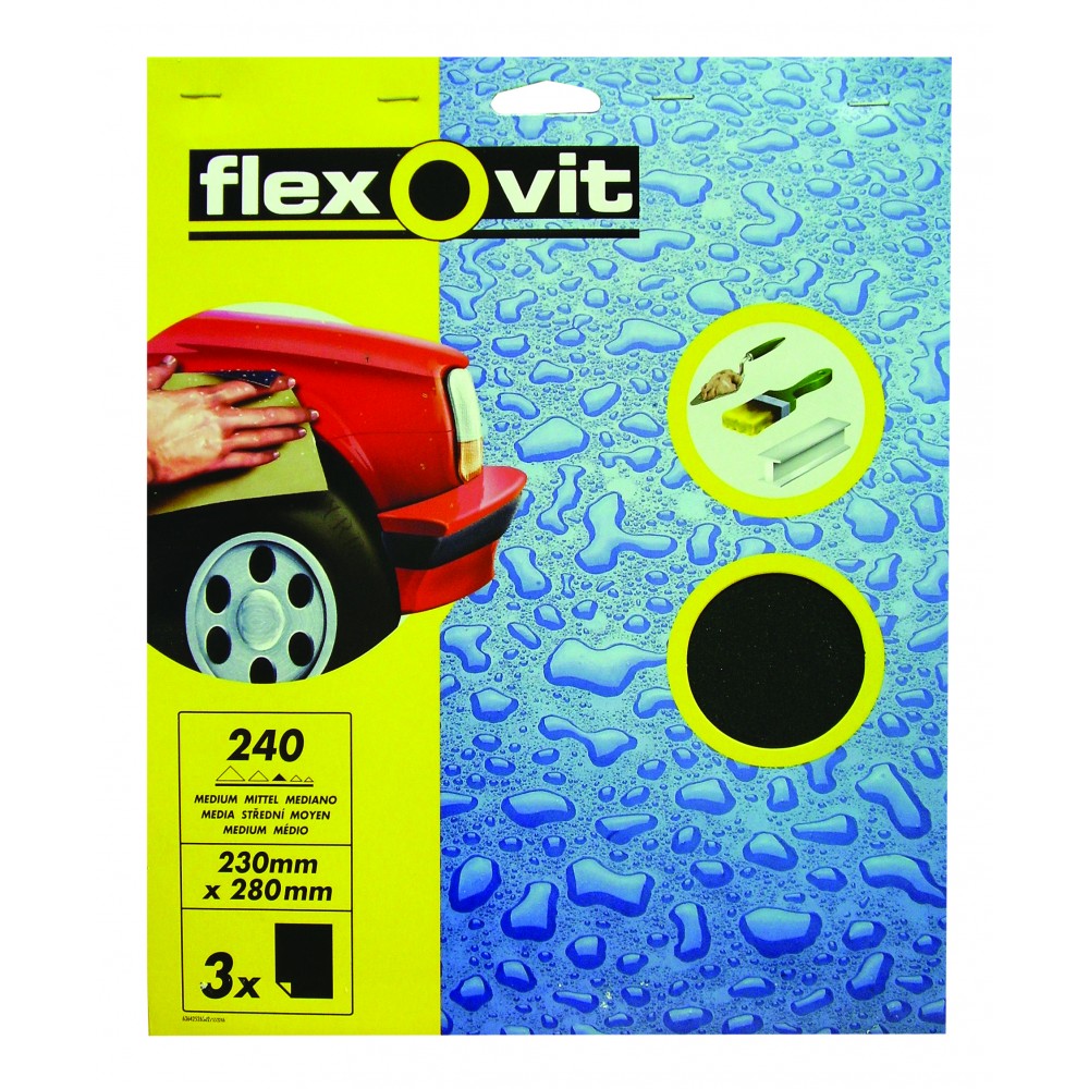 Image for Flexovit 63642526302 Water Proof Sheets Medium Pack of 3