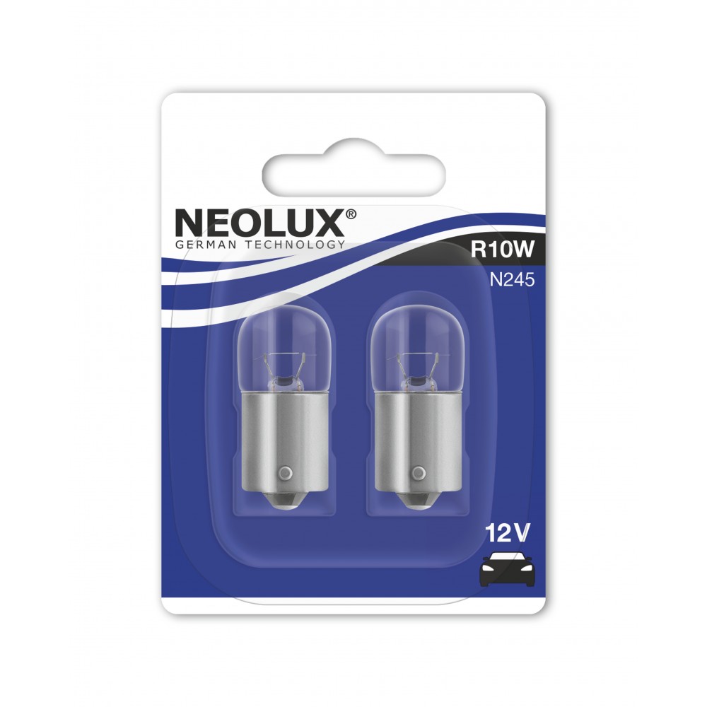 Image for Neolux N245-02B 12v 10w BA15s (245) Twin blister