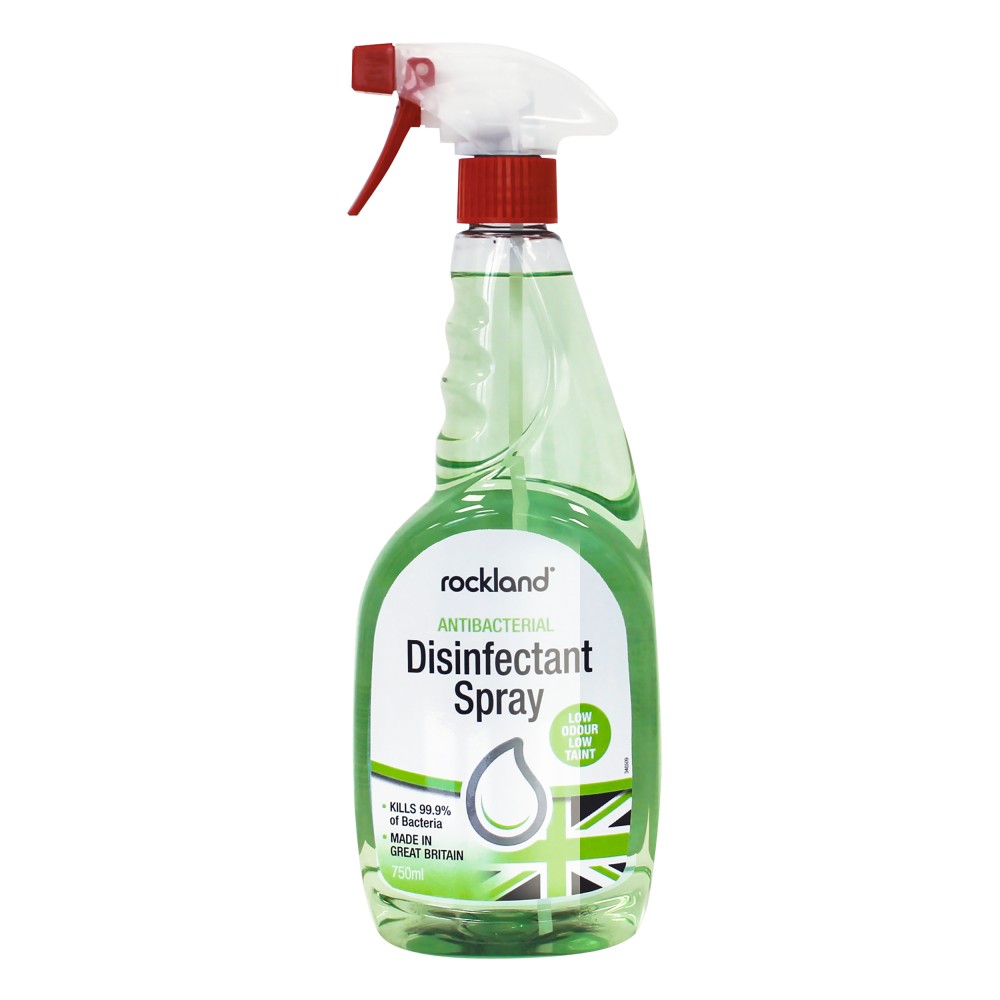 Image for Rockland® RAB712 Disinfectant Antibacterial Cleaner and Sanitiser 750ml Multi-Surface Spray
