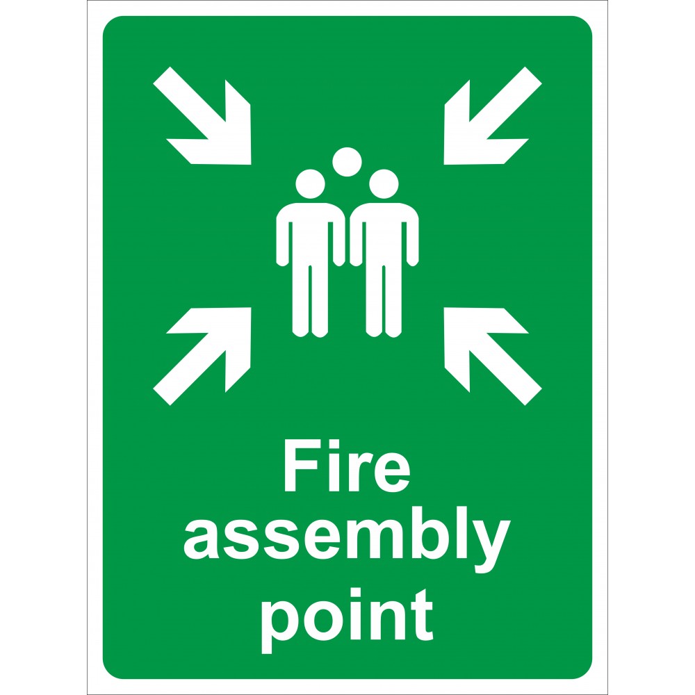 Image for Castle SS039F Fire Assembly Point on Foamex Safety Sign