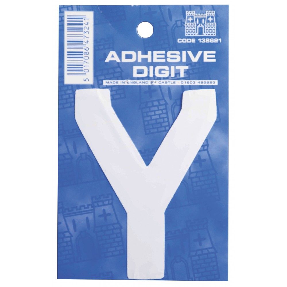 Image for Castle WY Y Self Adhesive Digits White 3inc