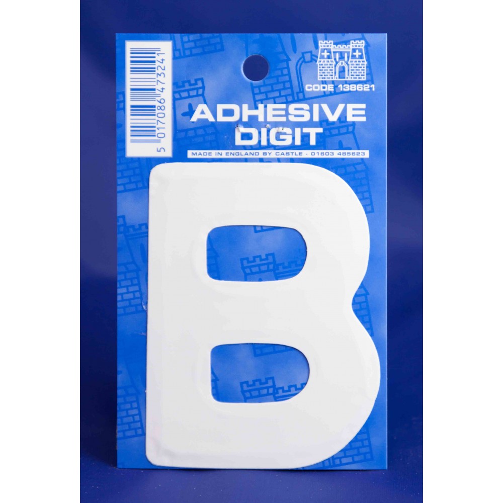 Image for Castle WB B Self Adhesive Digits White 3inc