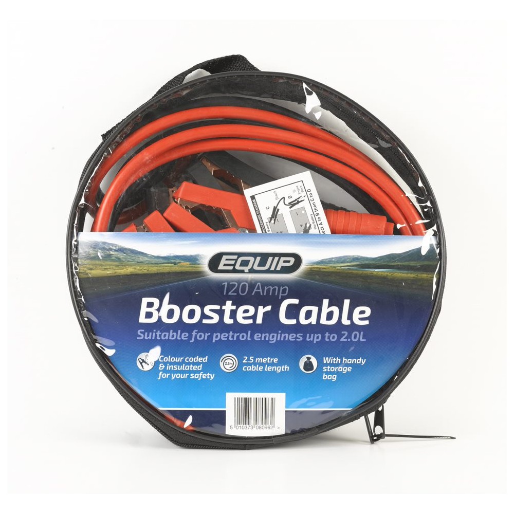 Image for Equip EBC003 120 Amp Booster Cables