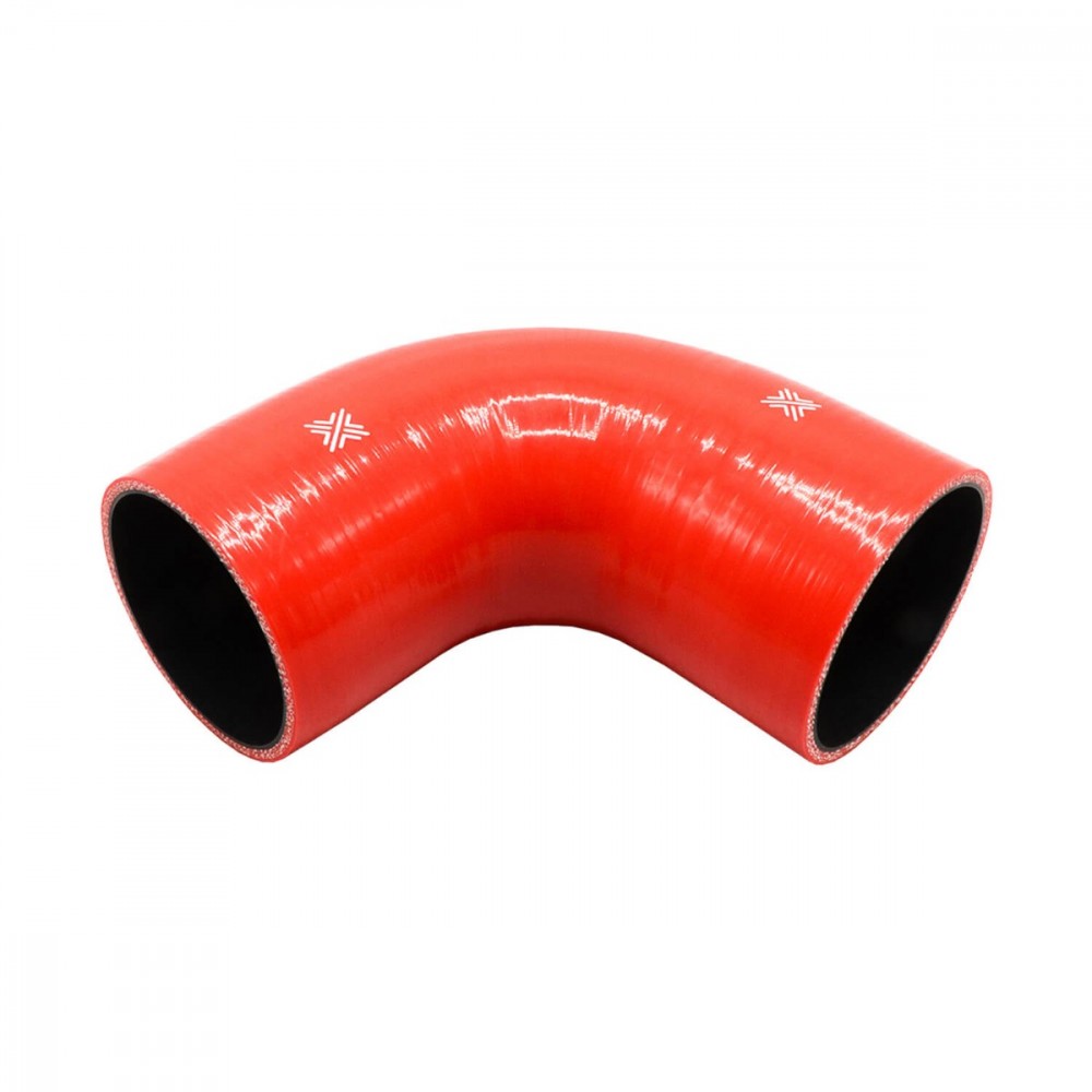 Image for Pipercross Performance Silicone HoseRed 90Ã‚Â° 89mm bore  152mm