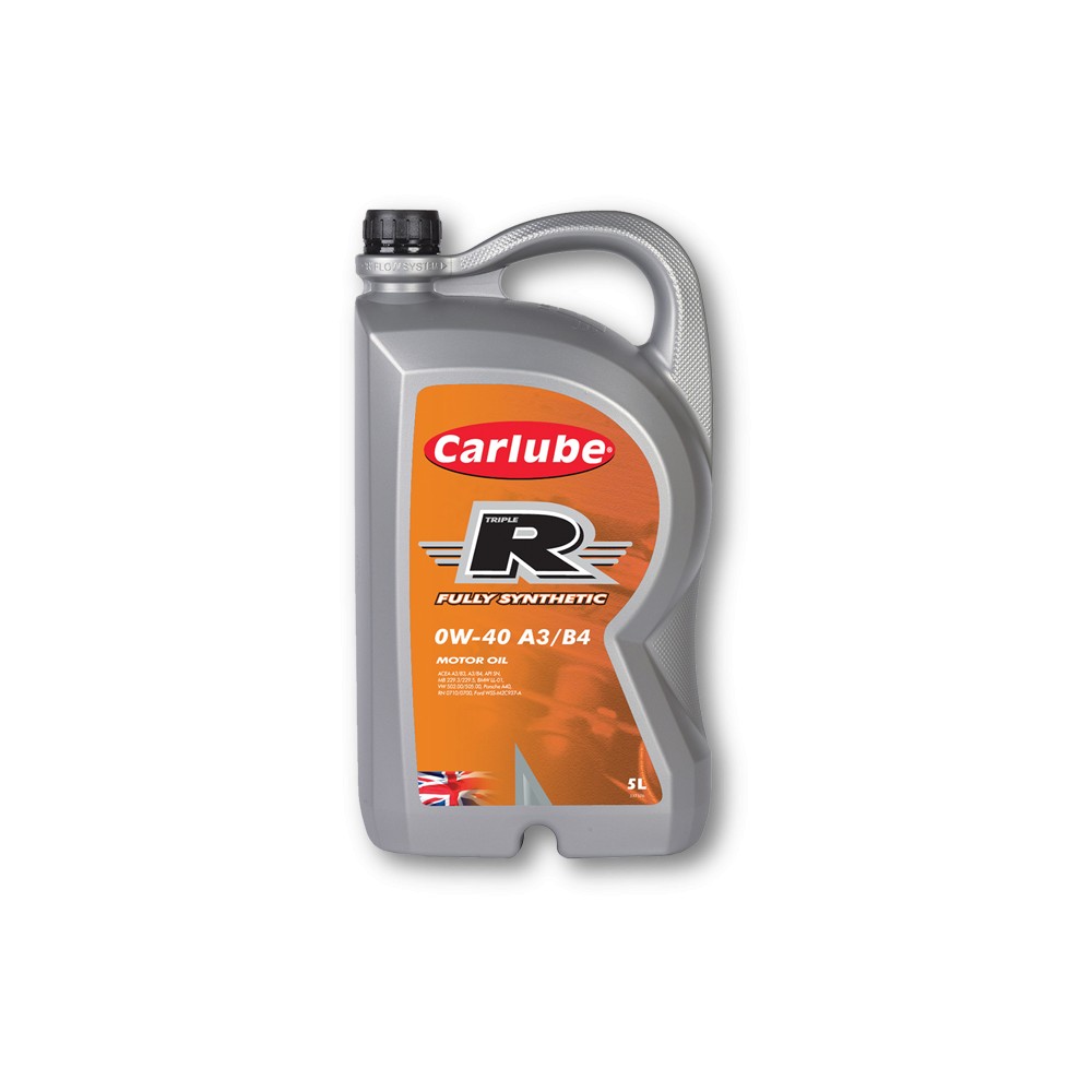 Carlube XGH050 Triple R 0W40 Fully Synthetic Engine Oil 5L Tetrosyl