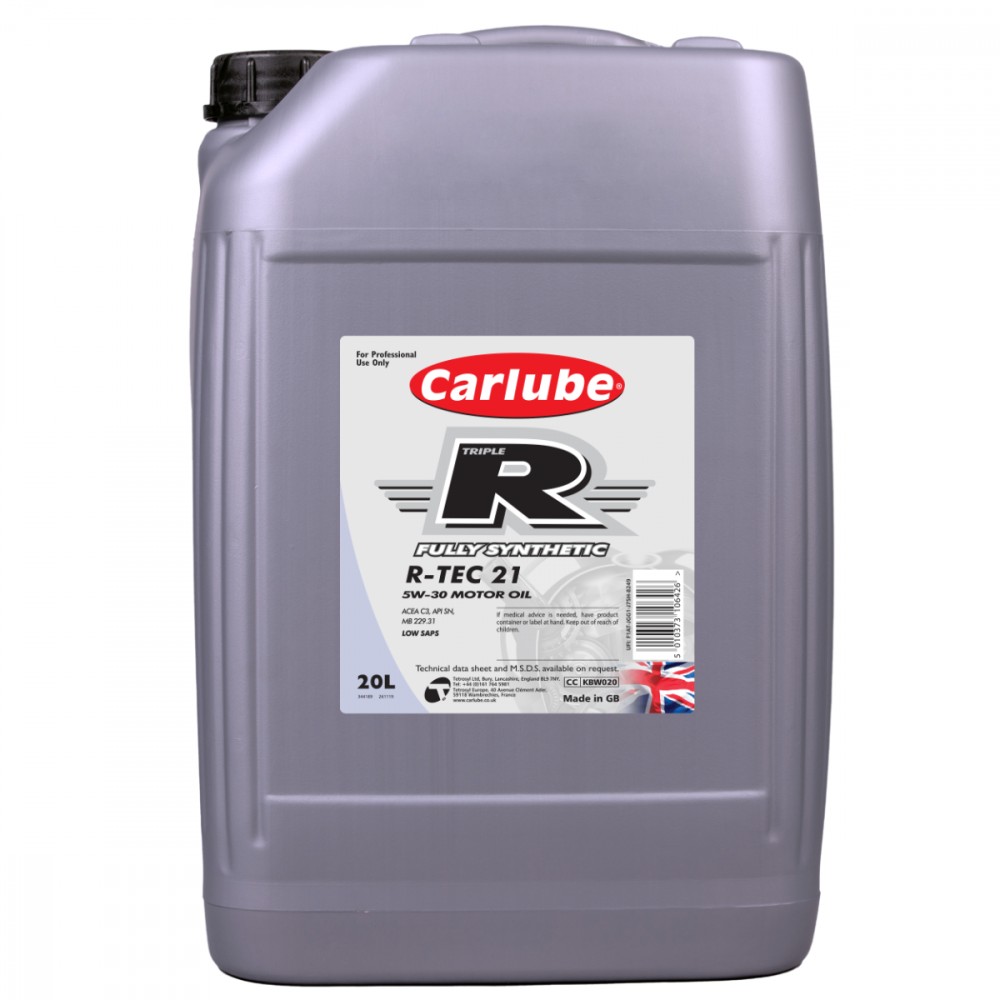 Image for Triple-R R-TEC-21 5W-30 C3 Fully Synthetic 20 Litre