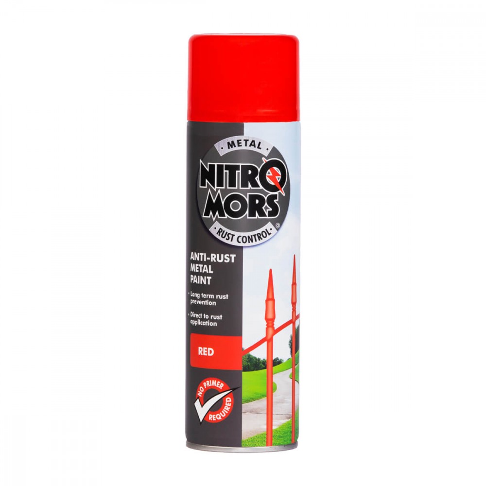 Image for Nitromors Smooth Finish Metal Paint Red