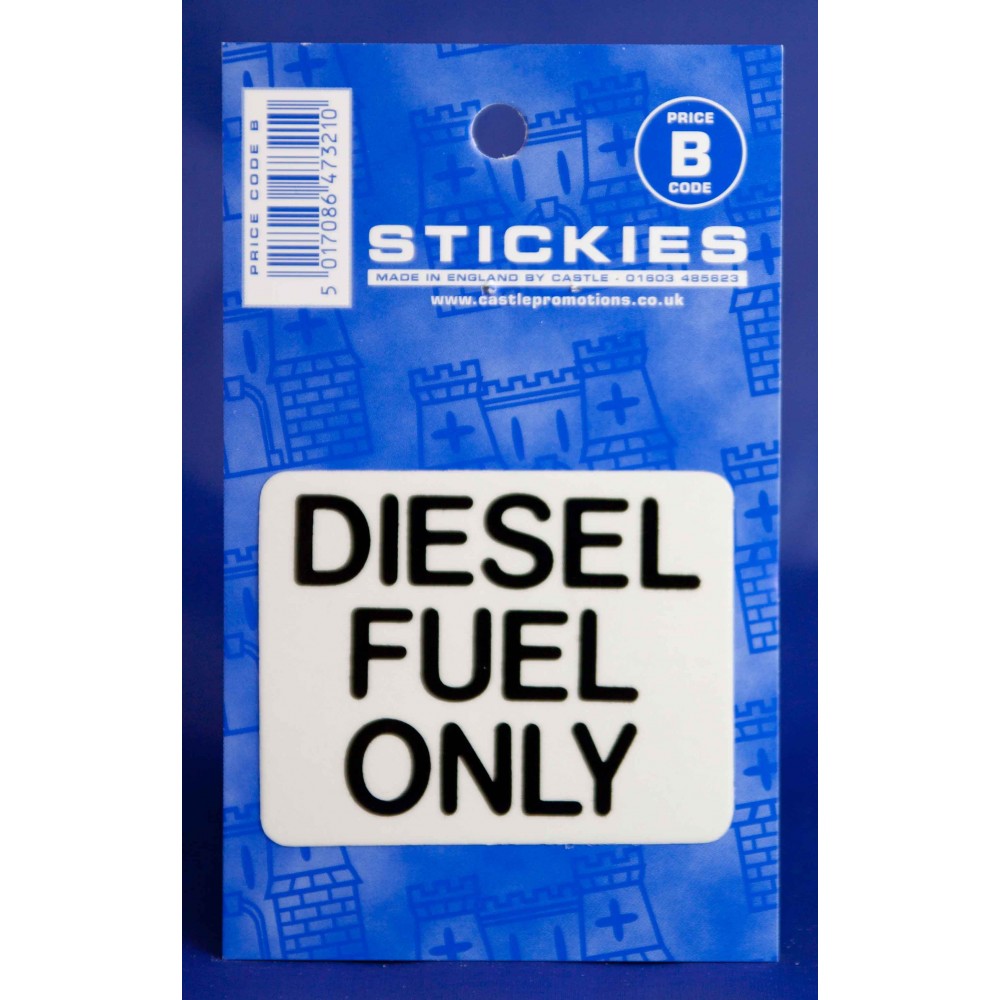 Image for Castle V95 Diesel Fuel Blk B Code Stickers