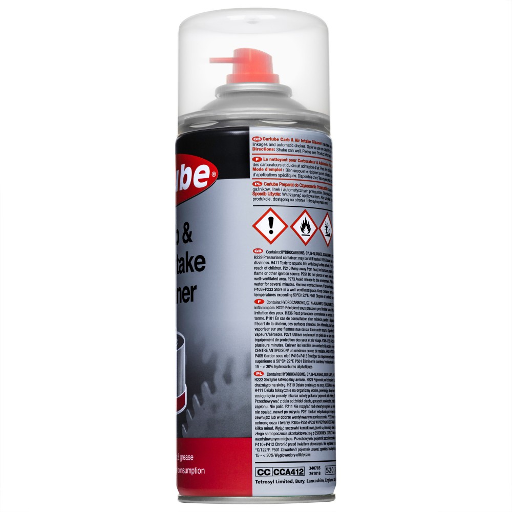 Carlube Carb and Air Intake Clean 400ml Tetrosyl Express Ltd
