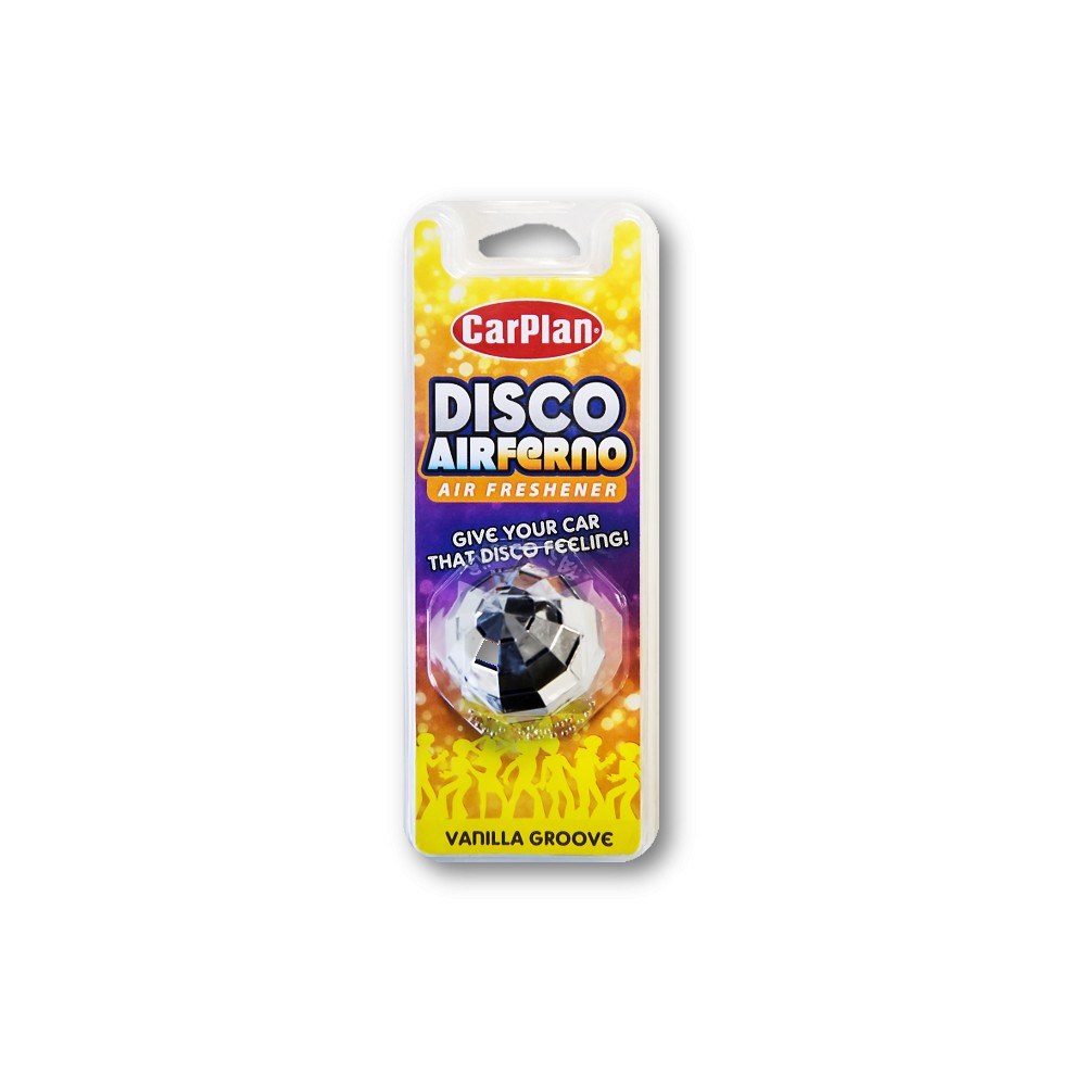CarPlan DIS001 Disco Airferno 3D Car Air Freshener Vanilla 