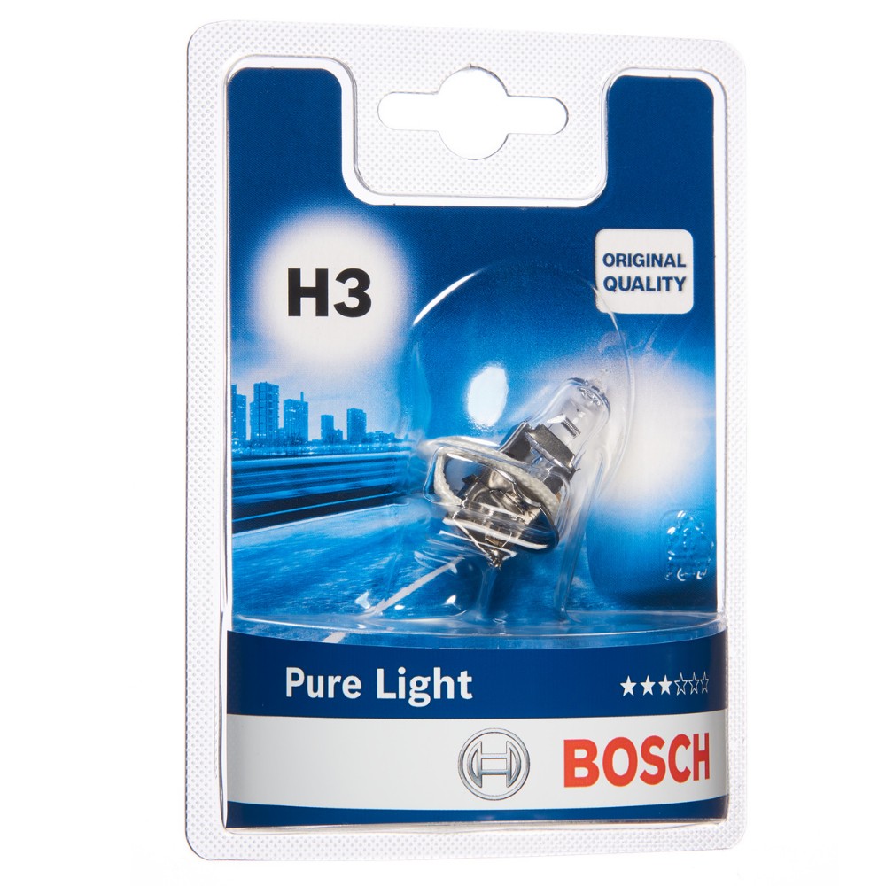 Image for Bosch Pure Light H3 12V 55W Single Bulb