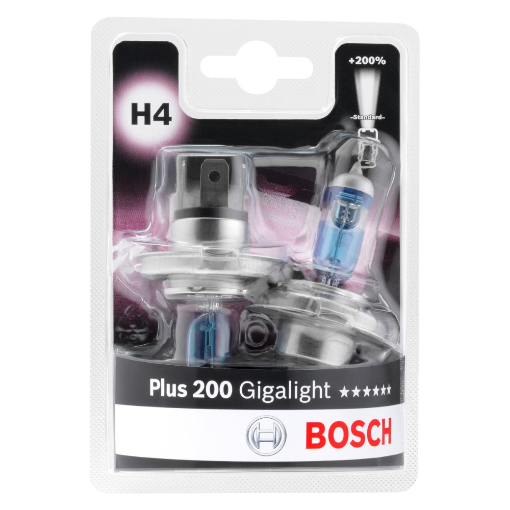 Image for Bosch Plus 200 Gigalight H4 12V 60/55W Set
