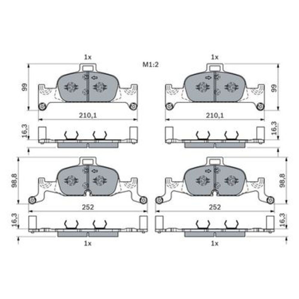 Image for Bosch Brake lining BP2243