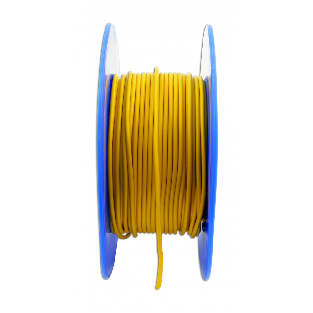 Image for Connect 30037 Yellow Thin Wall Single Core Cable 28/0.30 50m