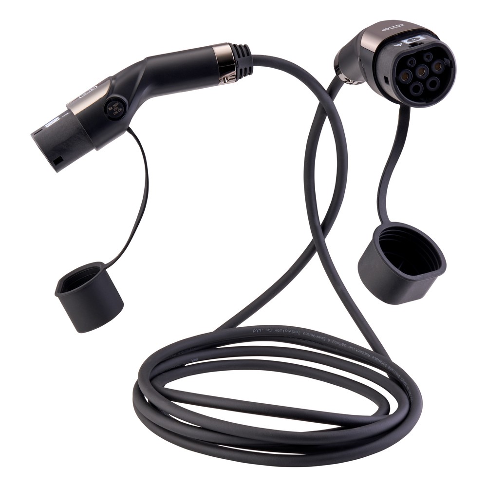 Image for QH Ev 32Amp Single Phase Type 2 Female To Type 2 Male 5 Mtr