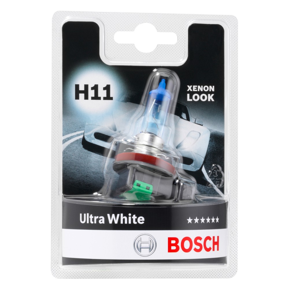 Image for Bosch Ultra White H11 12V 55W Single Bulb