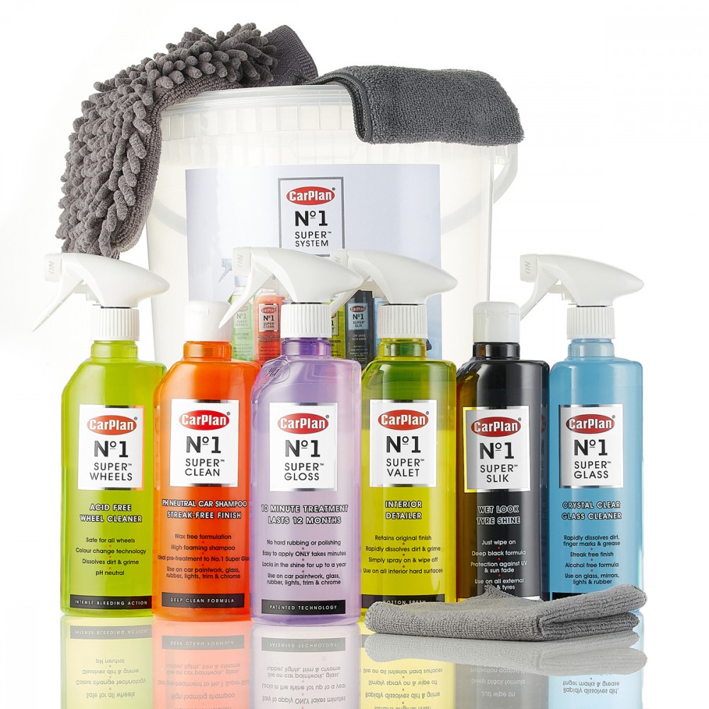 Image for CarPlan No.1 Super System 10 Piece Bucket Cleaning Kit