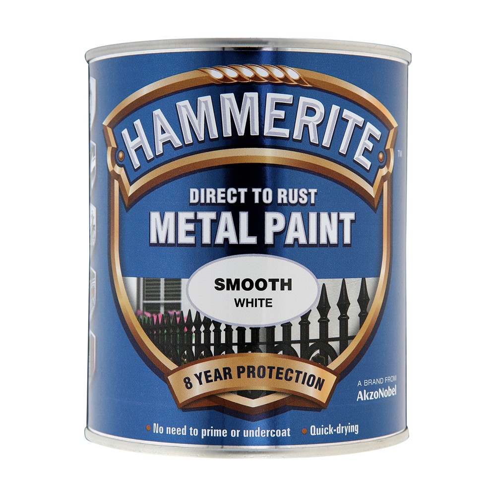 Image for Hammerite Smooth White 750ml