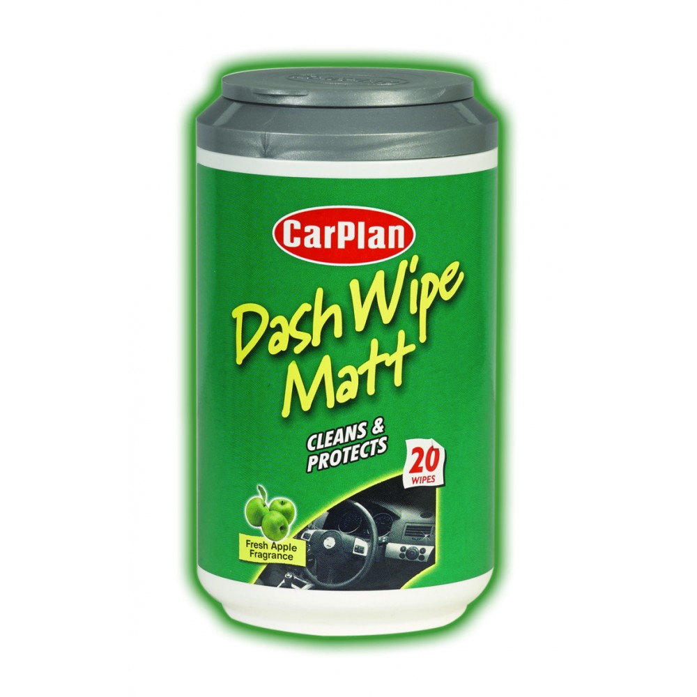 CarPlan MTW001 Dash Wipe Matt Mini Tub 20 X-Large Wipes 