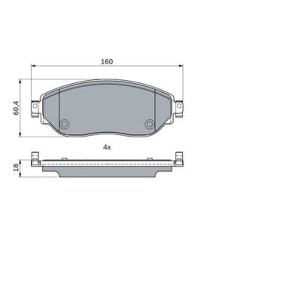 Image for Bosch Brake lining BP2722
