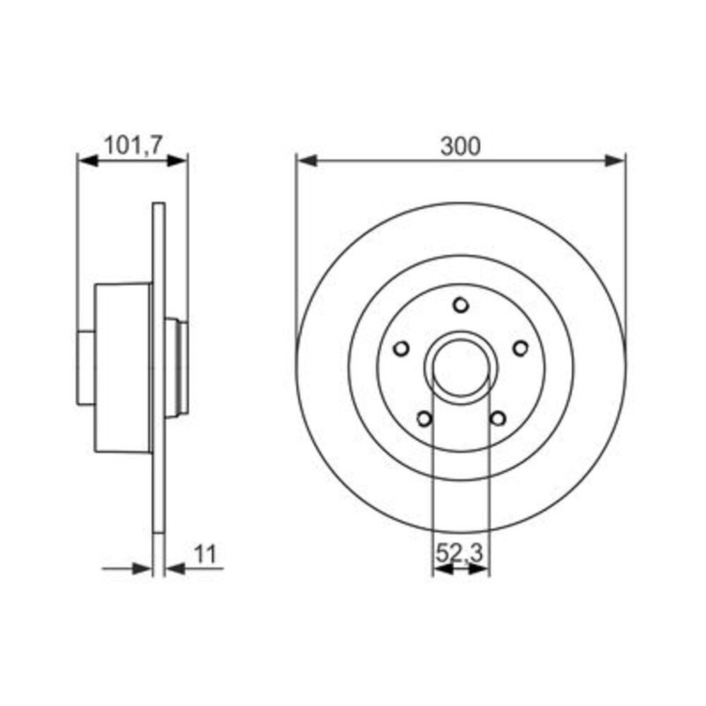 Image for Bosch Brake disc BD1416