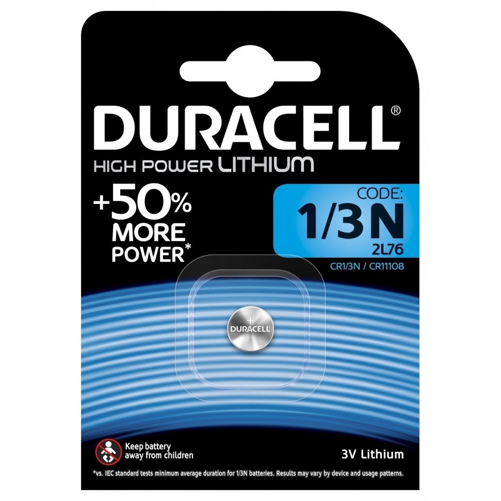 Image for Duracell CR1/3N 3V LITHIUM BATTERY