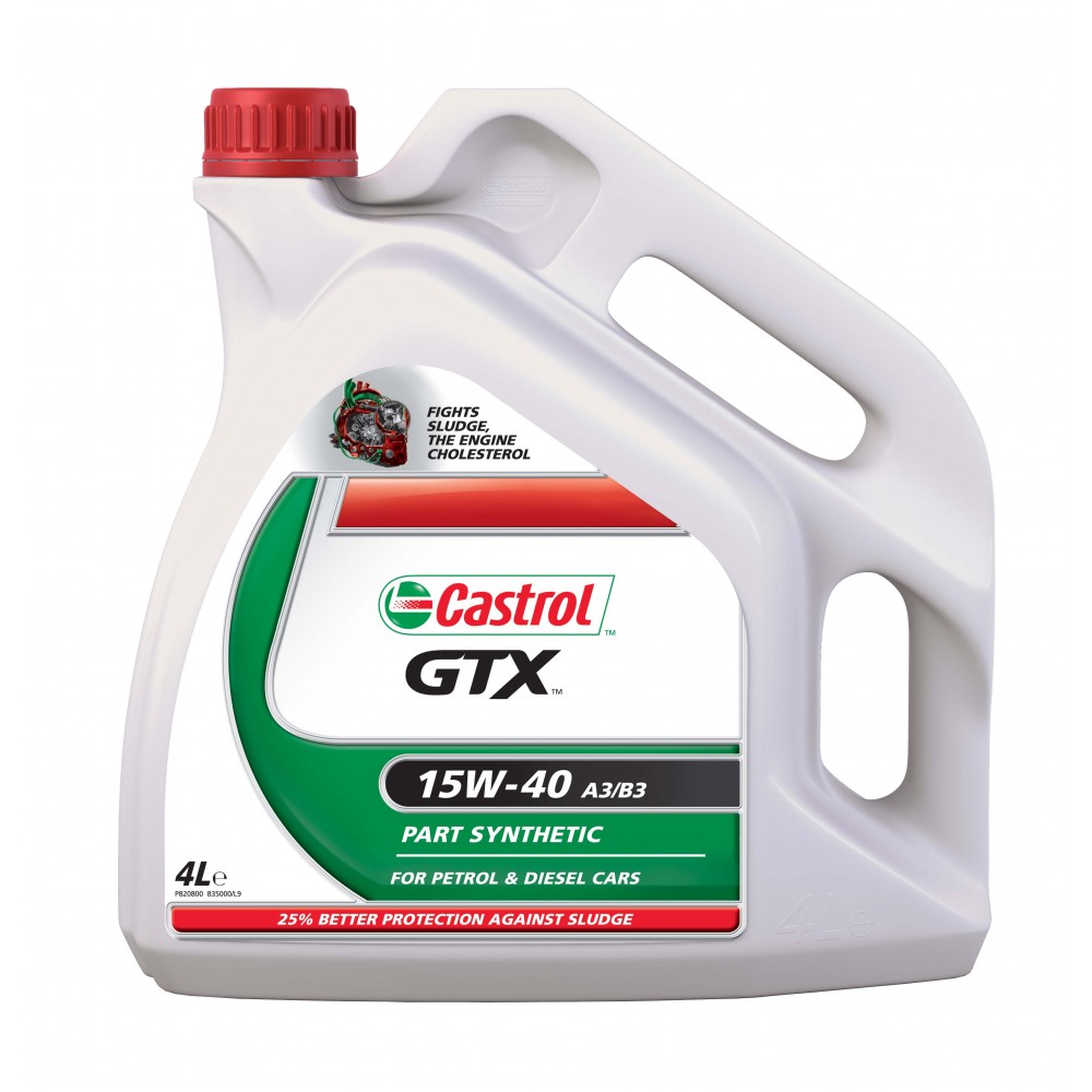 Image for Castrol A79292 GTX 15W-40 A3/B3 Semi Synthetic Engine Oil 4L
