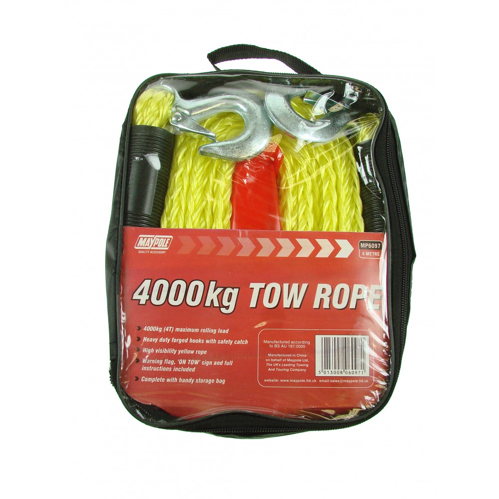 Image for Maypole MP6097 4m x 4000Kg Tow Rope