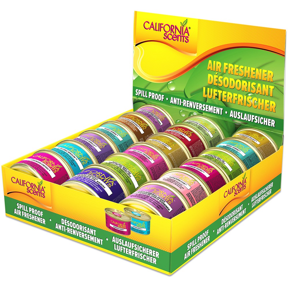 California Car Scents 301426900 Air freshener Spillproof Assortment 18 Pack  - Tetrosyl Express Ltd