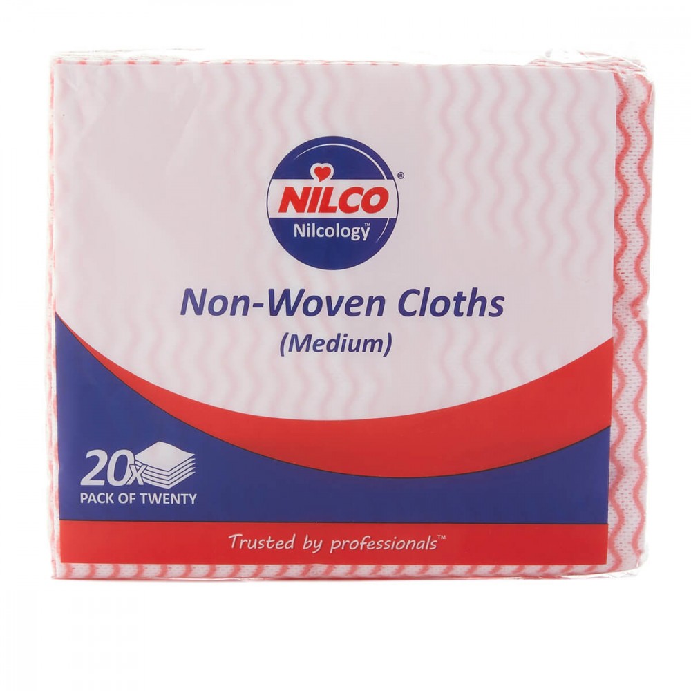 Image for Nilco Non-Woven Cloth Red Medium 20pcs