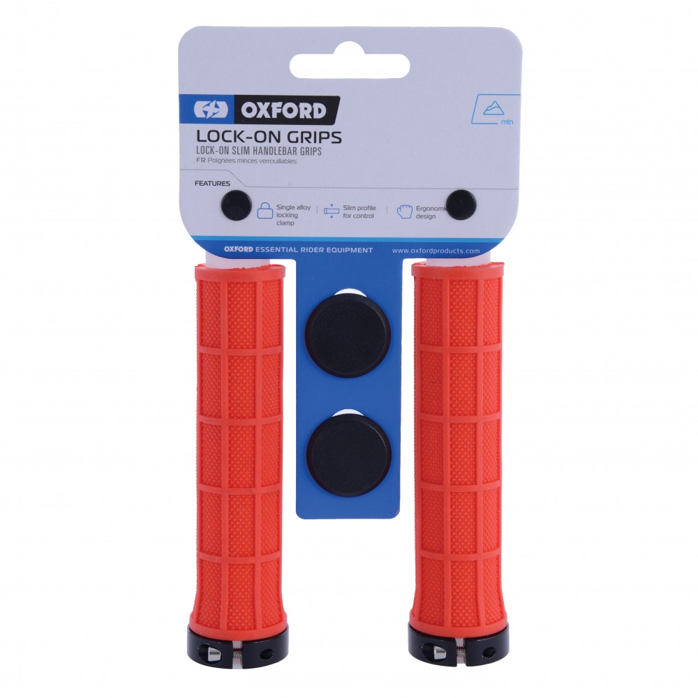 Image for Oxford HG801R Lock On Slim Grips Red
