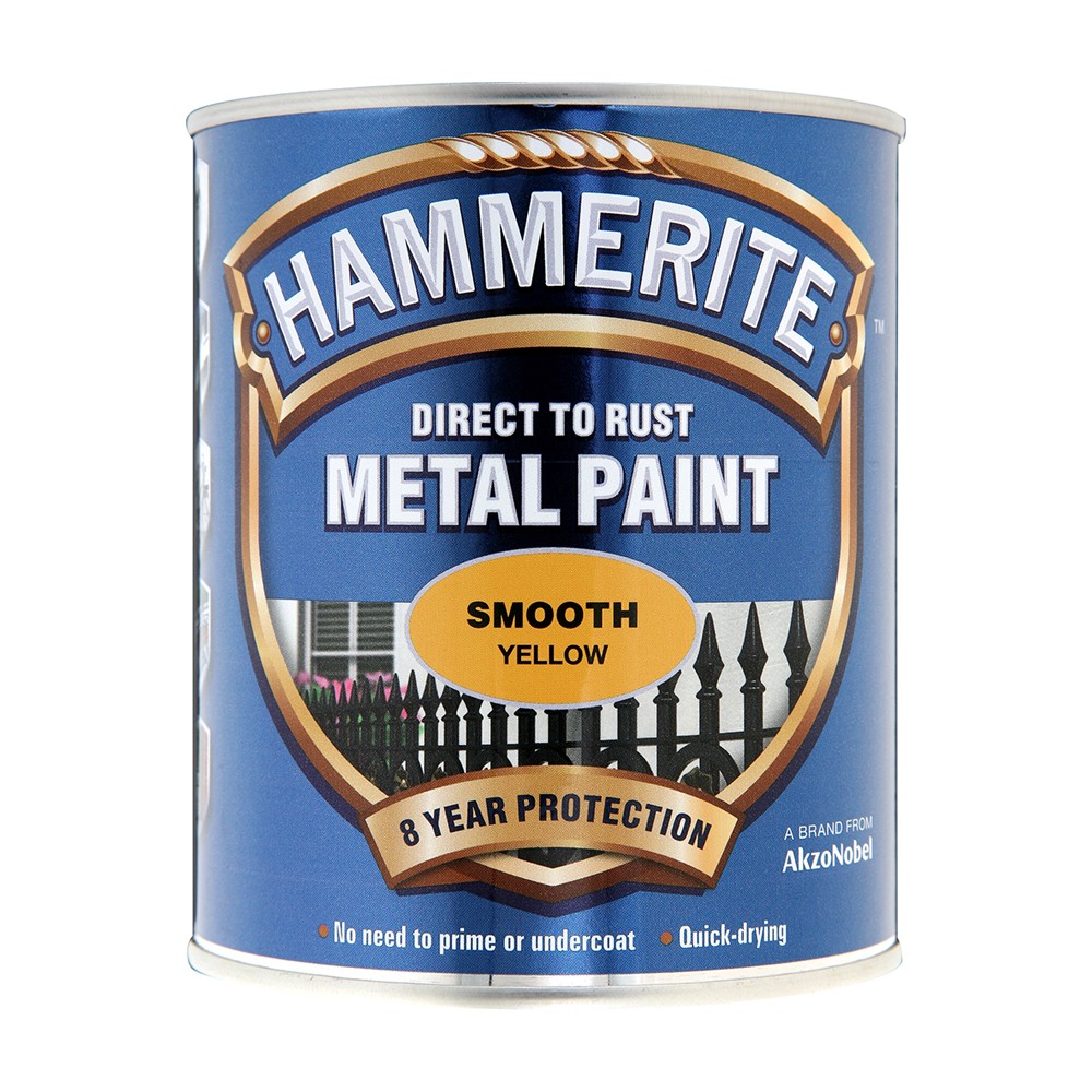 Image for Hammerite Smooth Yellow 750ml