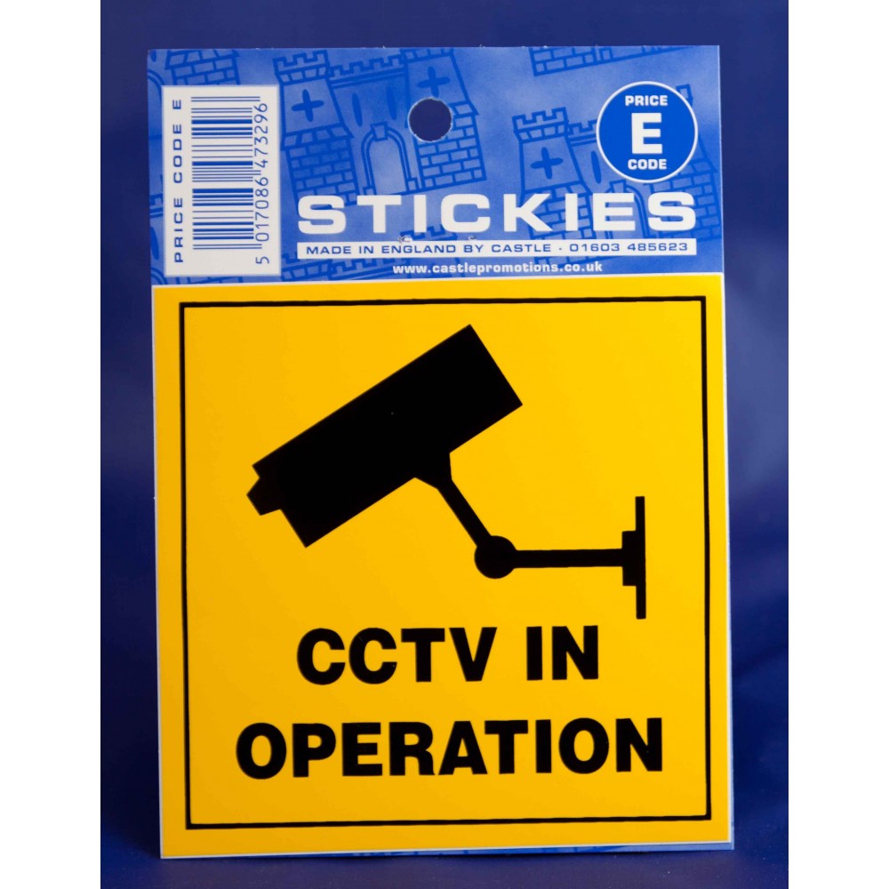 Image for Castle V464 CCTV In Operation E Code Stickers