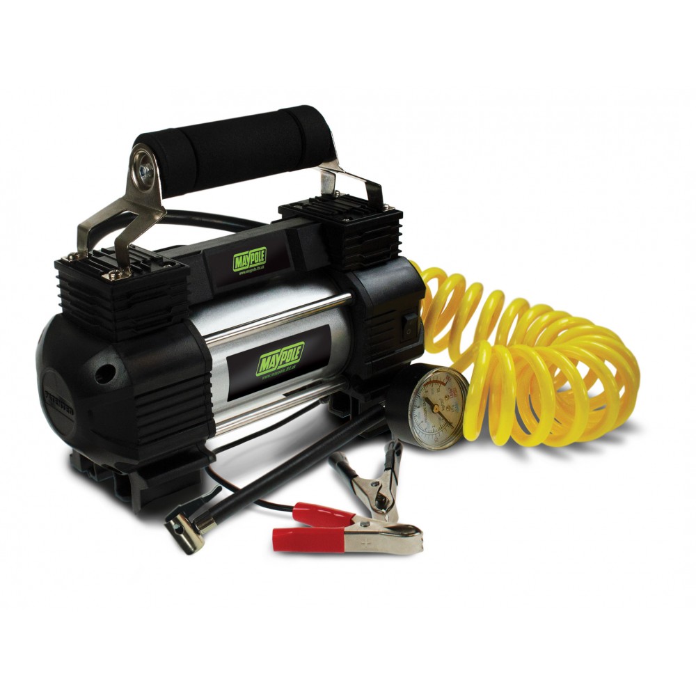 Image for Maypole MP7953 12v Metal Case Analogue Compressor with LED Light