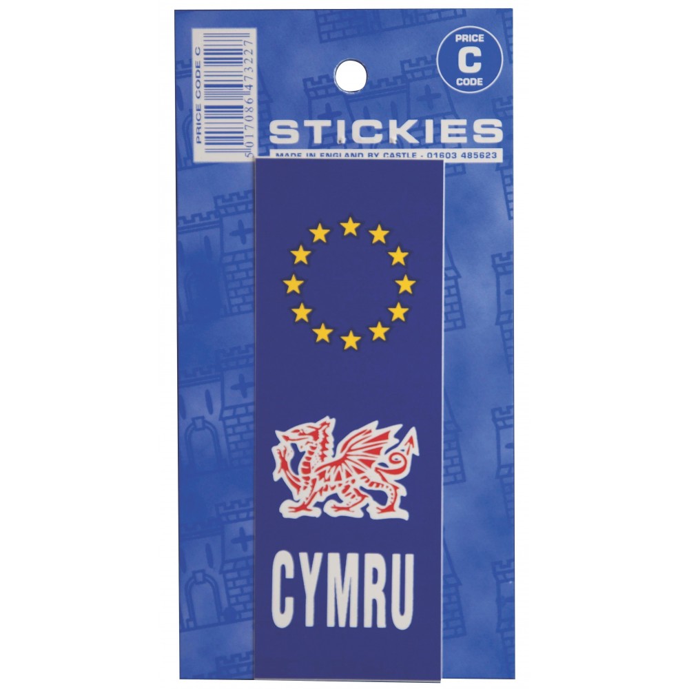 Image for Castle V385 Welsh Dragon Cymru Euro Plate C Code S
