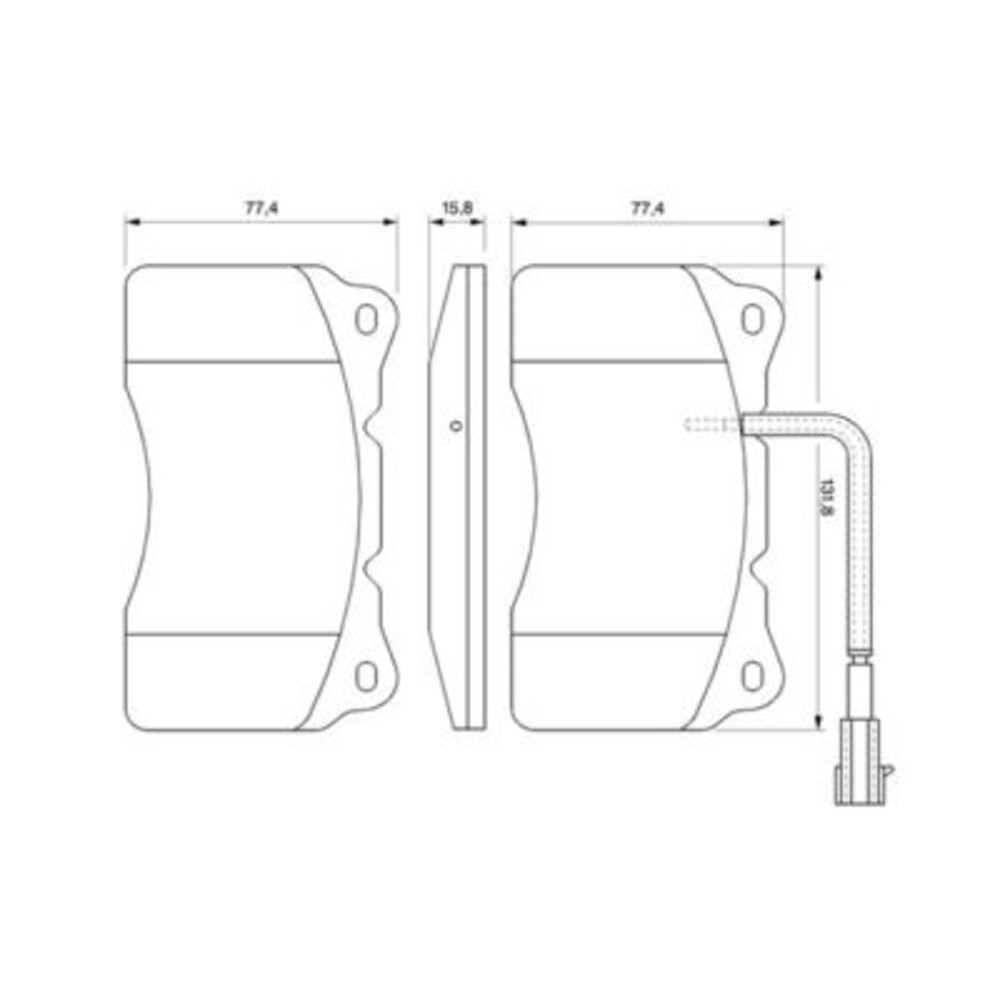 Image for Bosch Brake lining BP977